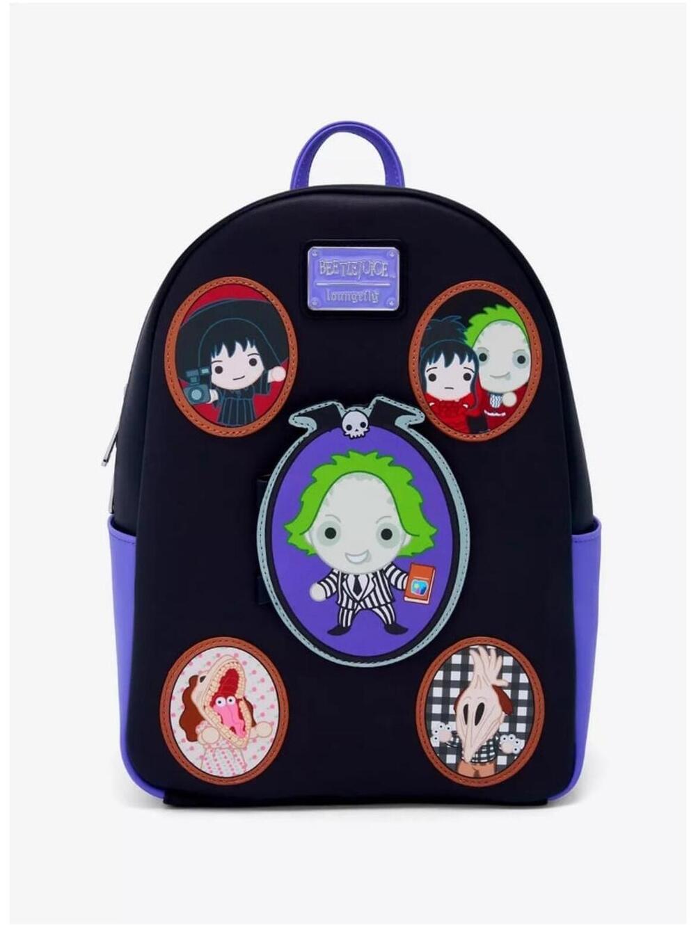 Loungefly Beetlejuice Character Frames Mini Backpack NWT